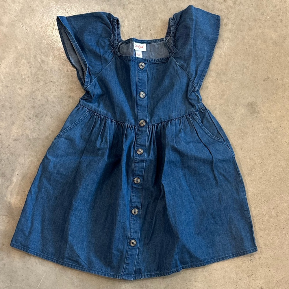 Cat & Jack Dark Denim Girls Casual Dress